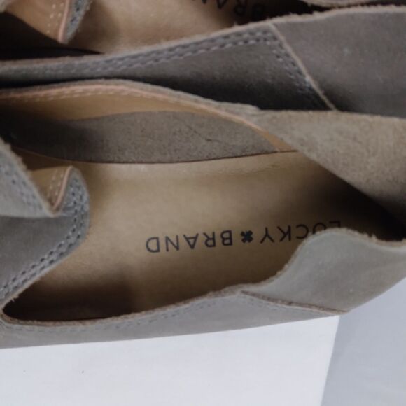 Lucky Brand Cahill Soft Taupe Leather Slip On Loafer Flats Women's Shoe Size 6.5 - Picture 7 of 9